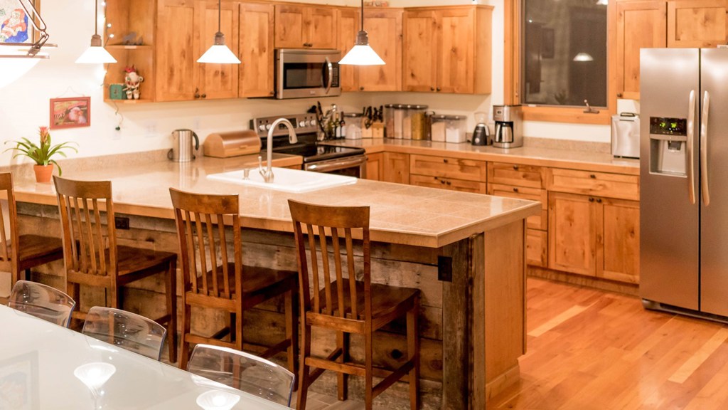 Kitchen Bar with Soft Light